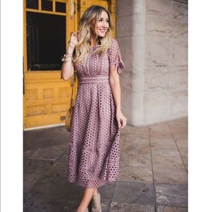 Ivy City Collection Vera Dress in Mauve